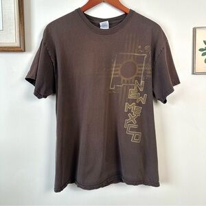 Chocolate Brown New Mexico Graphic Tee 100% Cotton